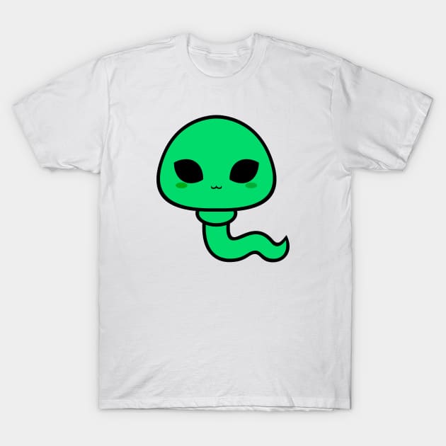 Cute Kawaii Sperm Alien T-Shirt by alien3287